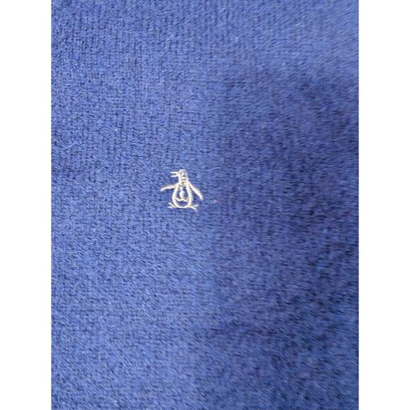 Penguin Blue LambsWool Crew Pullover Sweater - XL Mens Elbow Pads - Picture 9 of 9